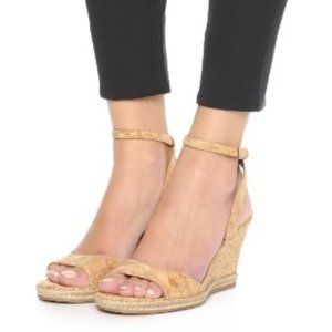 Tory Burch Marion Cork Wedge Sandals size 8.5